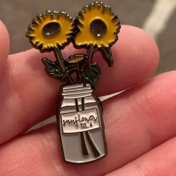 Jewelry - Brand new Harry styles inspired sunflower vol 6 enamel pin